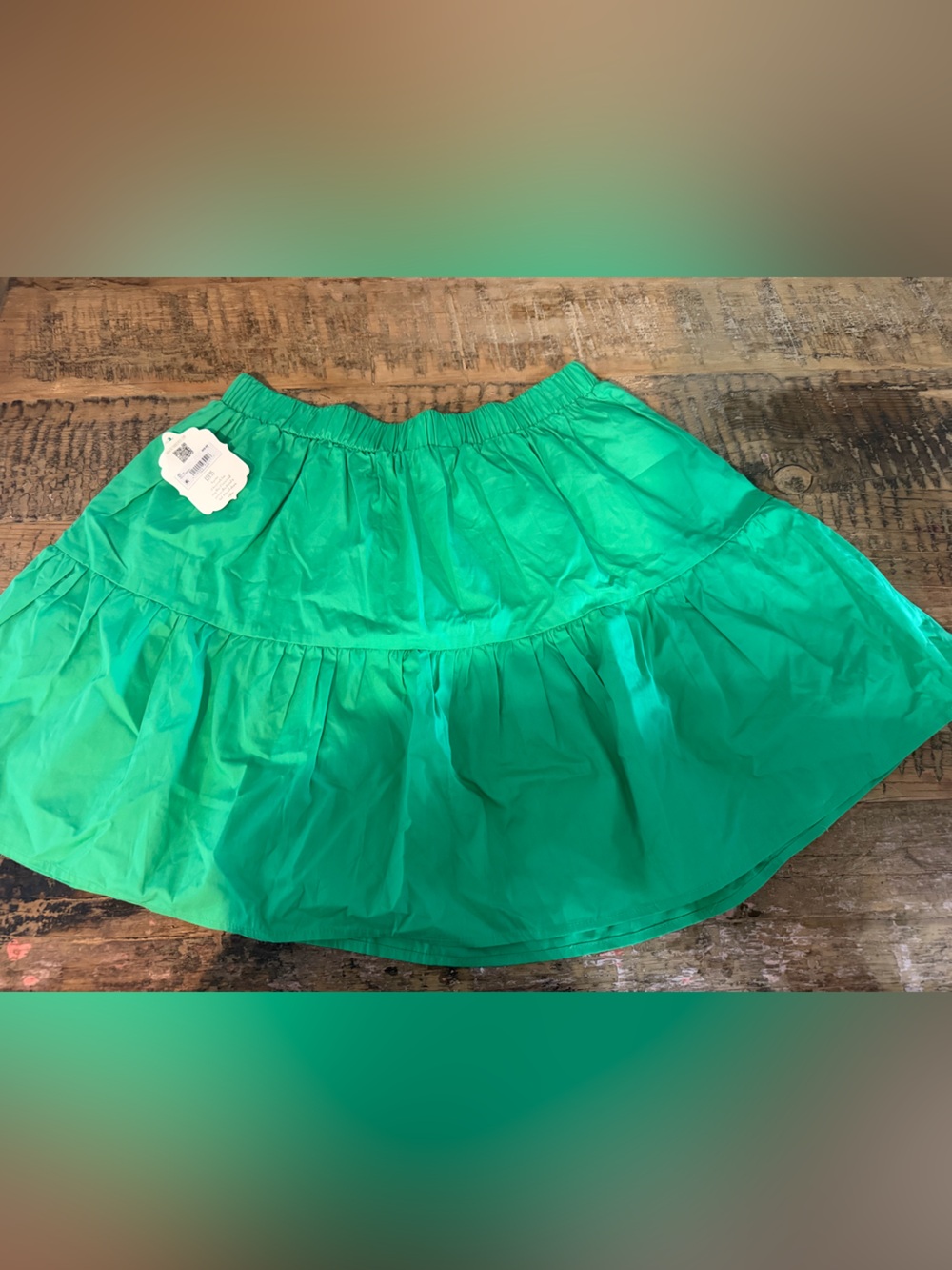 Altard state Women’s Green Tiered Cotton Skirt